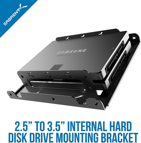 SABRENT 2.5 Inch to 3.5 Inch Internal Hard Disk Drive Mounting Bracket Kit (BK-HDDH)...