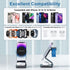 3 in 1 Wireless Charger Stand Aluminum Alloy Mag - Safe Wireless Charging Station Compatible with iPhone 15/14/13/12 Series iWatch AirPods Multipl...