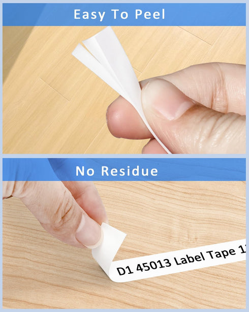 Compatible with Dymo Label Maker Refills D1 45013 S0720530 Black on White 12mm 1/2 Inch x 23Ft Compatible for DYMO LabelManager Label Maker 160 28...