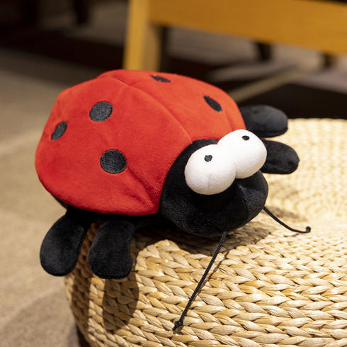 Cuddly Ladybug Stuffed Animals Super Soft Insect Ladybird Plush toys Stuffed Ladybird Beetle Plushies Animal with Wings Lady Beetle Plush Doll Ani...