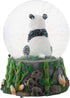 Elanze Designs Hugging Panda Bear Family 100MM Sturdy Wind Up Musical Glitter Water Snow Globe Tabletop Dresser Nightstand Figurine Decoration Pla...