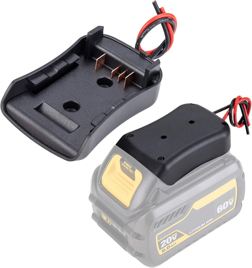 Power Wheels Battery Adapter for DeWALT Flexvolt 60V Max Battery Dock Power Connector 12 Gauge 54...