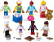 8 Toy Figures & Playsets, 2 Inch Play Peoples Set, Early Development Family Figurines for Kids, Pretend Play Toys for Children 3+ (23Pcs)...