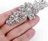 EVER FAITH Bridal Daisy Flower Brooch Clear Austrian Crystal Silver-Tone...