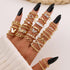 Vintage Gold Knuckle Rings Set for Women,Bohemian Stackable Joint Finger Ring Sets,Y2K Fashion Cute Retro Midi Rings Pack Trendy Dainty Jewelry Gi...