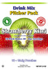 GramZero Strawberry Kiwi, Sugar Free Drink Mix, Pitcher Pack, Great For Nutrition Club Loaded Tea, Zero Calorie, Stevia Sweetened...
