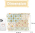 Floral Makeup Bag Large Cotton Quilted Cosmetic Makeup Bag Organizer, Aesthetic Portable Pouch Purse Toiletry Bag for Women Girls Travel accessori...