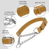 OOPSDOGGY Reflective Leather Martingale Dog Collar - Adjustable No Pull Stainless Steel Chain Training Collar for Small Medium Large Dogs Puppy (C...