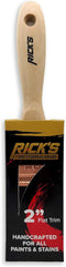 Rick's Professional Grade 2" Flat Paint Brush - Paint Brushes for Wall Paint, Furniture, Home Improvement | Painting Supplies | Copper Ferrule & S...