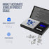 Flexzion Jewelry Scale Digital Pocket Scale 100g with 0.01g Precision Gram Scale, Portable Weighing Platform, Mini Scale for Gold, Silver, Coins, ...