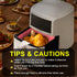 Air Fryer Silicone Liners Square 2 Pack 7.1 Inch Airfryer Liners 4-7 QT Reusable Air Fryer Liners Silicone Pot Oven Liner Baking Tray, Air Fryer B...