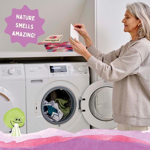 Probiotic Laundry Sheets | 64 loads | Cherry Blossom Scented Washing Sheets | Travel Washing Detergent | Eco Laundry Detergent Sheets...