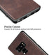 SALAWAT Compatible with Galaxy Note 9 Case Slim PU Leather Vintage Shockproof Phone Cover Lightweight Premium Soft TPU Bumper Hard PC Hybrid Prote...