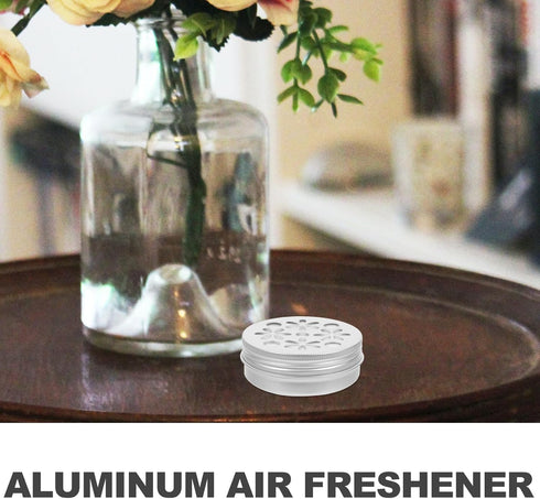 Screw Top Tin Cans 10pcs Hollow Threaded Aluminum Box Diffusers Essential Oil Air Freshener Essential Oil Diffuser Lightweight Aroma Diffuser Dog ...