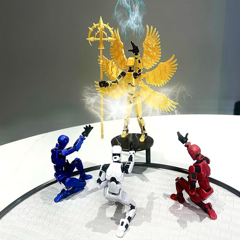 (Assembly Completed) T13 Action Figure Set,Titan 13 Robot Movable Action Figure,3D Printed 13 Action Figure Articulated,Full Body Mechanical Doll,...