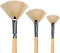 Oil Acrylic Paint Brushes Artist Fan Paint Brush Set Natural Bristle Long Handle Painting Brush. (3Pcs)...