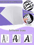 30 Pieces Letter Stencils for Painting 4 x 7 Inch Alphabet Reusable Plastic Numbers Font Templates for Journal Notebook, Diary, Scrapbook Decor Su...