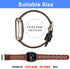 Leather Bands Compatible with Fit bit Versa 4 Bands & Versa 3 Bands & Sense 2 Wristbands, Breathable Floral Hollow-Out Lace Sense Leather Strap fo...