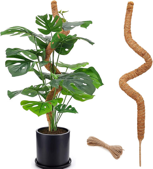 Bendable Moss Pole, 48 Inch Moss Pole for Plants Monstera, Tall Moss Poles for Climbing Plants Indoor, Large Moss Pole Support, Garden Trellis Pla...