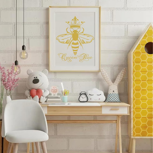 Bee Stencils for Painting on Wood Crafts Reusable A4 Honey Bee Honeycomb Stencil Art Paint on Wall Canvas Pattern Sunflower Paint Stencils for Car...