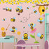 RW-1061 3D Bee Wall Decals Bee Flowers Wall Stickers Cartoon Animals Stickers DIY Removable Animals Tree Branch Wall Art Decor for Kids Babys Nurs...