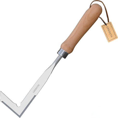 GREBSTK Crack Weeder Crevice Weeding Tool Manual Weeder Beech Handle Lawn Yard Gardening Tool...
