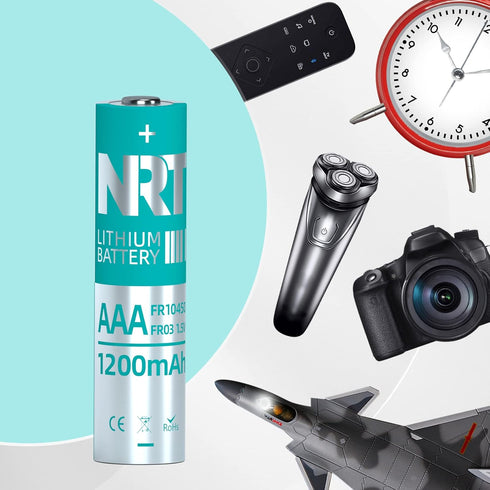 NRT AAA Batteries 10 Pack Triple A, 1.5V 1200mAh Longer Lasting Power AAA Lithium Batteries, Non-Rechargeable...