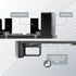 THE CIMPLE CO Genie Mini (Client) Bracket Mount (NO Wireless, NO 4K) with Screw Kit for DIRECTV - Does NOT Work with Wireless and 4K/UHD Models...