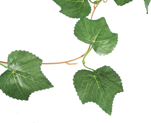 Elegant 38 Ft Autumn Artificial Grape Leaf Garland - 5 Strands, Highly Realistic Fall Decor for Weddings, Home, Parties, & Wall Display...