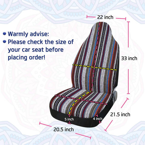 uxcell Universal Baja Seat Cover Durable Saddle Bucket Seat Cover for Car SUV White...