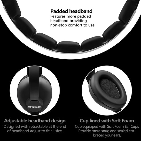 Baby Headphones Noise Cancelling Headphones for Babies for 3 Months to 3 Years (Black)...