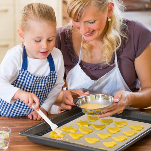 Silicone Baking Mats for 12 Inch Cake Pan/12x12 Cheesecake Pan/Toaster Oven Air Fryer Liner, 11.75"Square Food Grade Silicone Mats (Black, 1x Sili...