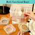 16 Pieces Small Plastic Bead Storage Containers and Organizer Transparent Boxes with Hinged Lid, Clear Craft Supply Box for DIY Art Craft Accessor...