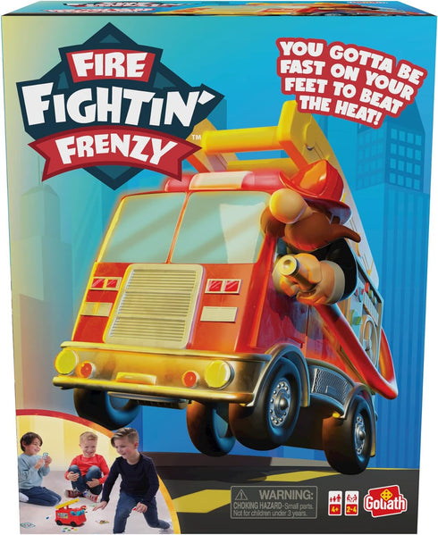 Goliath Fire Fightin' Frenzy Game - Fast-Paced Active Floor Play with Realistic Firetruck Action - Ages 4 and Up, 2-4 Players...