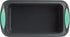 Trudeau Structure Loaf Pan Silicone Bakeware, 8.5" x 4.5", Mint/Black...