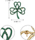 EVER FAITH St. Patrick's Day Three Leaf Clover Brooch, Good Luck 3 Love Heart Celtic Knot Green Crystal Brooch Pin Irish Holiday Jewelry Gift for ...