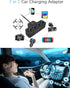Multi-Function Cigarette Lighter Splitter, Cell Phone Charger, Car Charger, 4 Cigarette Lighter Sockets, 1 PD Fast Charger Port 2-Port USB Power A...