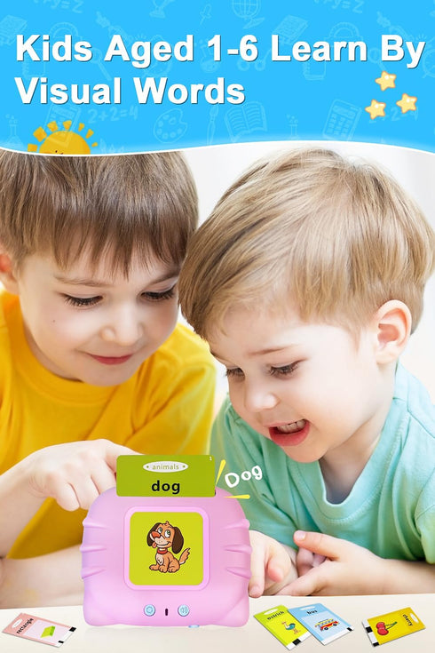 ABC 224 Sight Words Talking Flash Cards Alphabet Toy? Educational Pocket Speech Autism Therapy Sensory Toys?Letters Numbers Learning Flash Cards G...
