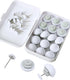 Duvet Pin Duvet Clips 16 Sets,Duvet Button Fasteners with Soft Fabric Material for Quilt, Cushions, Curtains(White)...