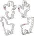 Ann Clark Cookie Cutters Llama and Cactus Cookie Cutters 4-Pc Set Made in USA...
