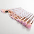 16PCs Marble Makeup Brushes Set Premium Synthetic Face Eye Lip Make Up Brush Kits for Foundation, Powder,Eyeshadow,Eyebrow,Eyelash,Eyeliner,Blendi...