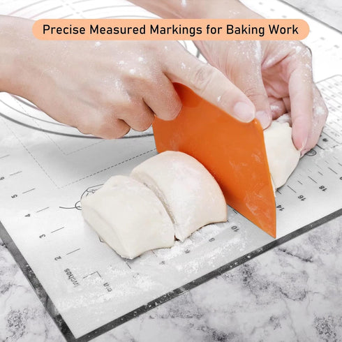 Silicone Baking Mat Extra Large, Pastry Mat with Measurement, Kitchen Counter Mat for Pie Crust, Pizza and Cookies - BPA Free Oven Liner/Kneading ...