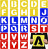 TecUnite 26 Pieces Alphabet Stencils Set Plastic Letter Stencils for Painting Learning, DIY Craft Decoration (10 x 10 Inches)...