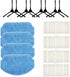 Accessories Kit Compatible With MAMNV BR150/BR151,ZCWA BR150/BR151,MANVINS G20,ONSON BR150/BR151 Robot Vacuum, 8 Side Brushes, 4 Hepa Filters,4 Mo...