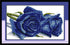 Amiiba Stamped Cross Stitch Kits, Blue Rose Flowers DIY 11CT 17.3x10.6 inch (Blue)...