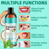 Coconut Mint Oil Pulling Mouthwash with Tongue Scraper, Helps with Fresh Mouth, Remove Impurities, Teeth Whitening, Supports Gum Health, Improves ...