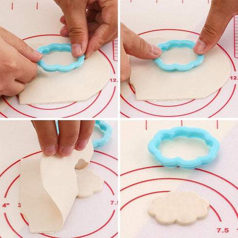 9Pcs Rainbow & Cloud Fondant Cutter Set Cake Cupcake Decorating Tools Sugarcraft Polymer Clay Gum Paste Cookies Biscuit Cutters...
