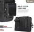 WYNEX Tactical Folding Admin Pouch, Molle Tool Bag of Laser-Cut Design, Utility Organizer EDC Medical Bag Modular Pouches Tactical Attachment Wais...