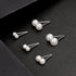 Charisma 3-7mm Composite Pearl Earrings Round Ball Pearls Stud Earrings Hypoallergenic 5 Pairs Mixed Sizes Imitation Pearl Earrings Set for Women...
