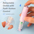 Refillable Retractable Quick Dry White Out Correction Tape,Mini Small Japan Aesthetic Cute White Out, with Easy to Use Kawaii Pen Shaped Applicato...